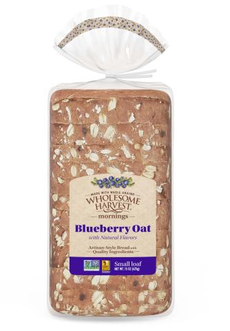 Wholesome Harvest Mornings Blueberry Oat Small Loaf Bread